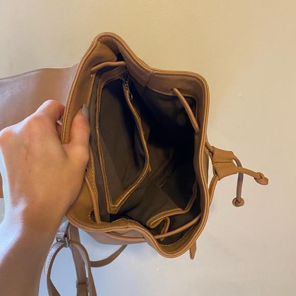 COPY - Coach F3W 9858 Legacy Tan Leather Drawstring Backpack - Picture 7 of 13